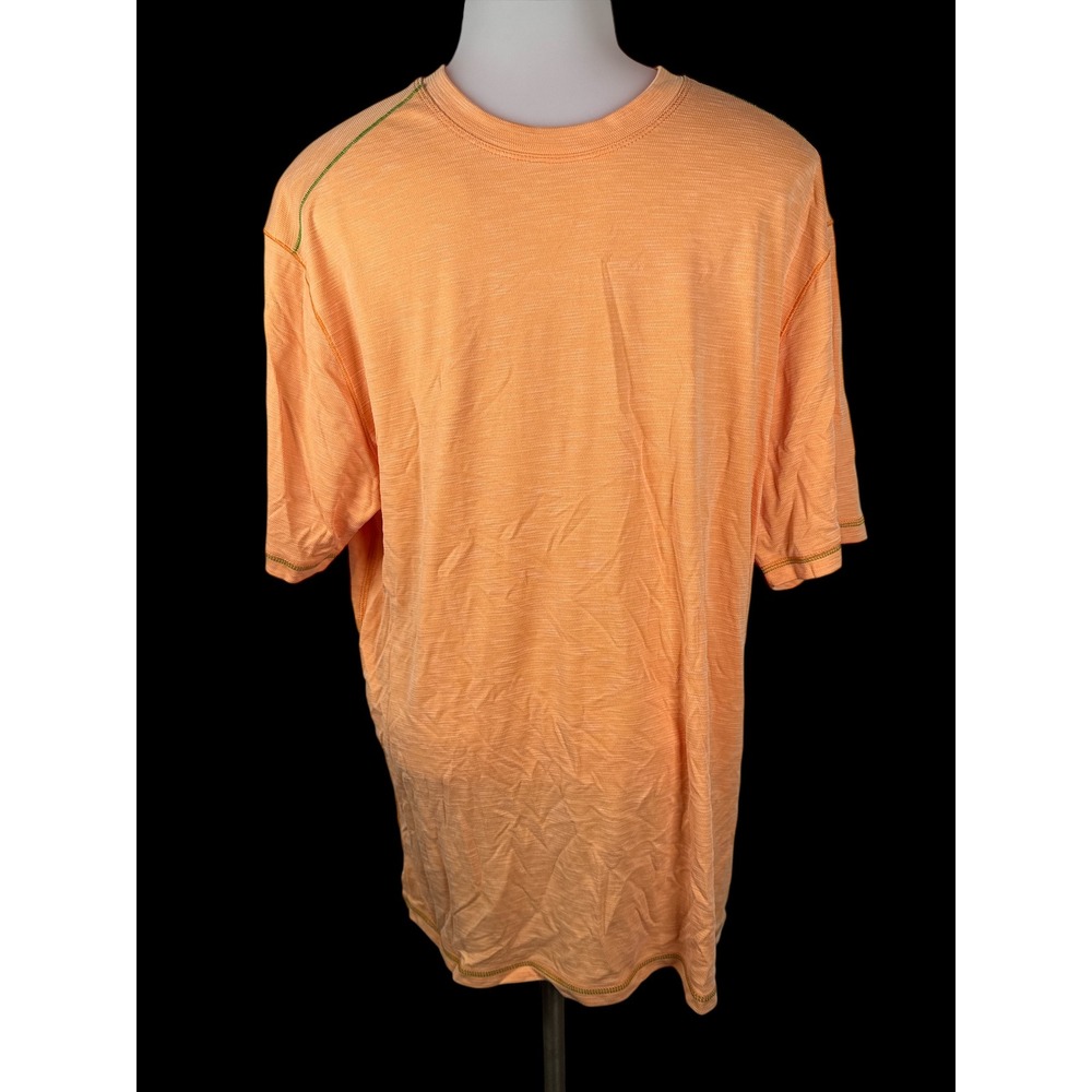 Men's Tommy Bahama IslandZone Crew Neck T-Shirt Peach Short Sleeve Size Medium